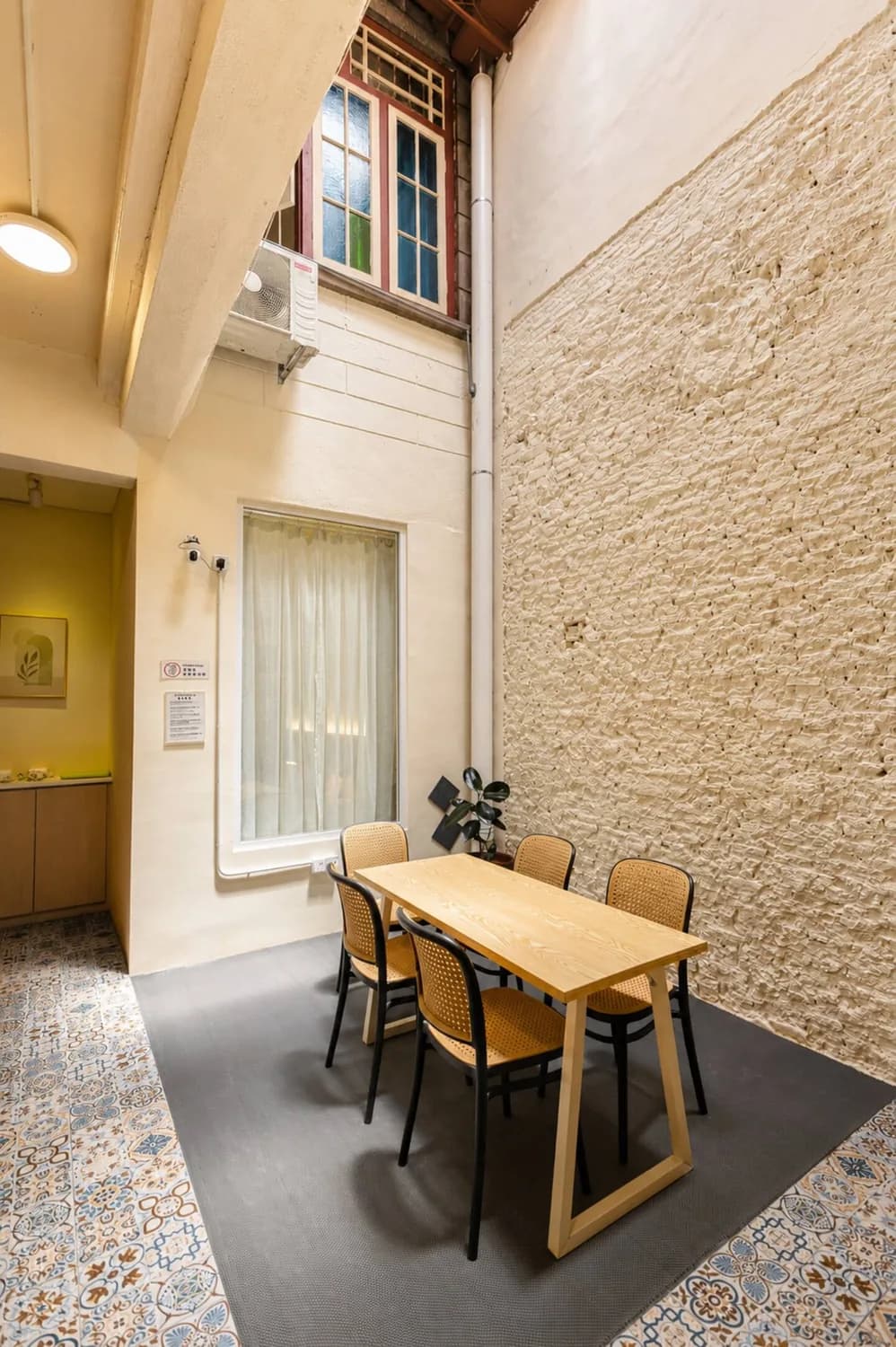 Heritage courtyard at Commune Lane Guesthouse